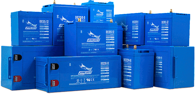 Picture: Fullriver Blue, Deep Cycle, AGM Family Batteries